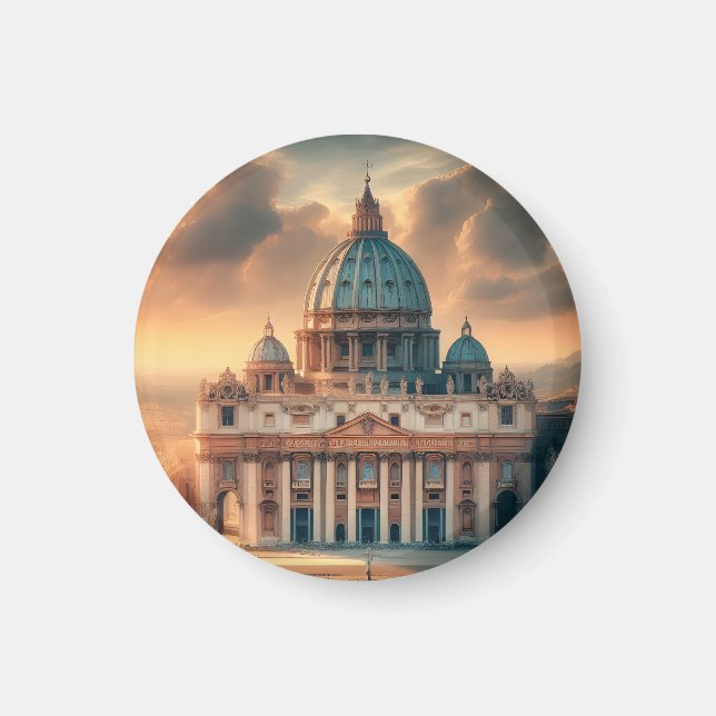 Imán Basílica de San Pedro Italia Europa Viaje (Frente)