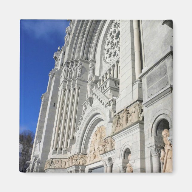 Imán Basílica de Santa Ana de Beaupre, Quebec, Canadá (Frente)