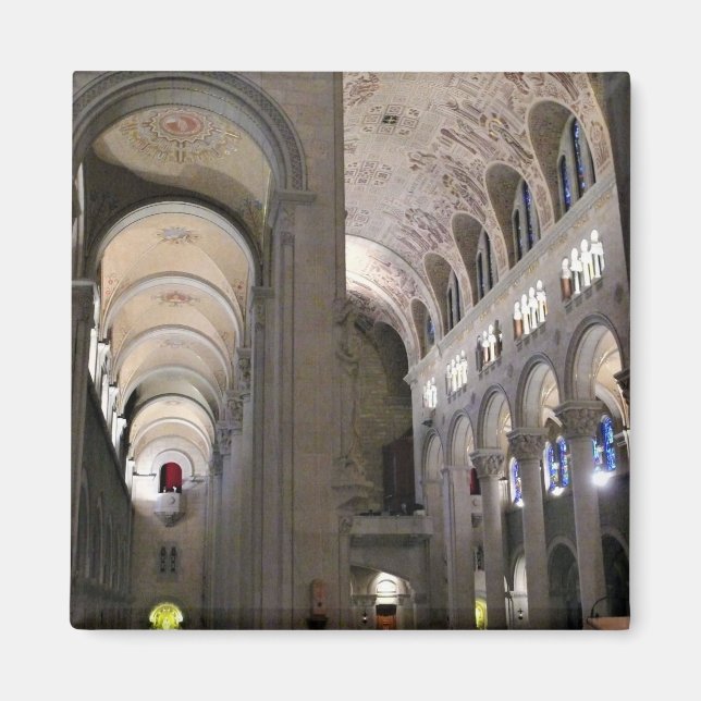 Imán Basílica de Santa Ana de Beaupre, Quebec, Canadá (Frente)