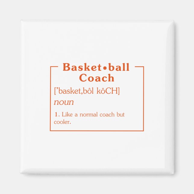 Imán Basketball Coach Definition Basketball Shirke Bask (Frente)