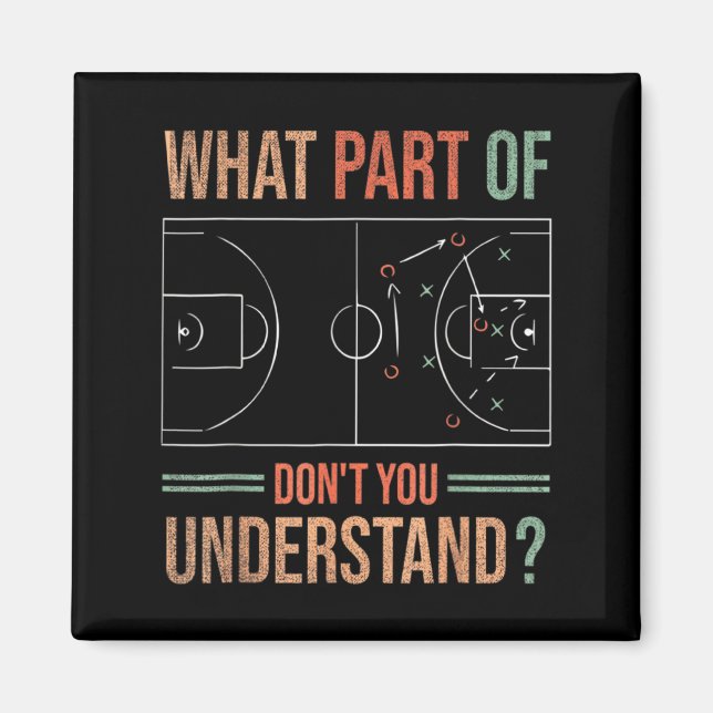 Imán Basketball Coach What Part Of Dont You Understand  (Frente)