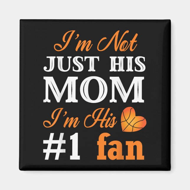 Imán Basketball Fan Mom Quote Shirt Mothers Day Gift Fo (Frente)