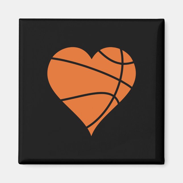 Imán Basketball Heart 2 (Frente)