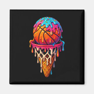 Imán Basketball Ice Cream Drip For Boys Girls Youth Bas