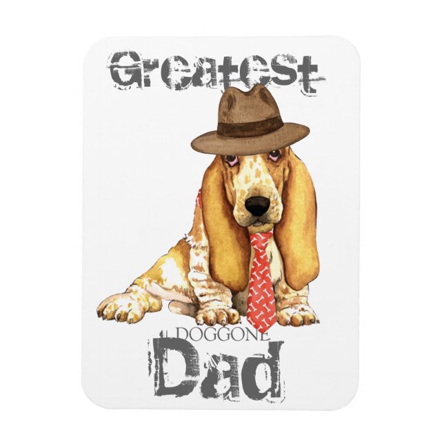 Imán Basset Dad (Vertical)