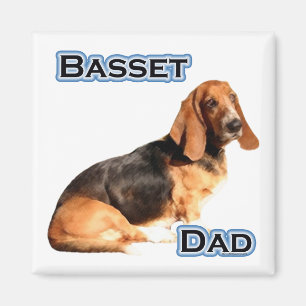 Imán Basset Hound Dad 4 - Magnet