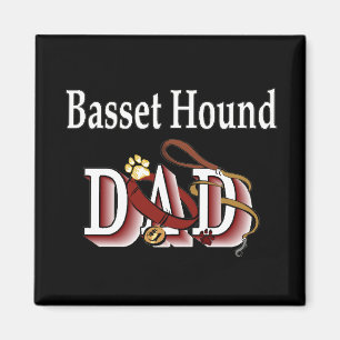 Imán basset hound dad Magnet
