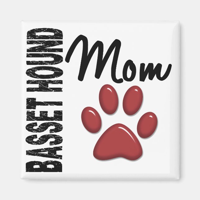Imán Basset Hound Mom 2 (Frente)