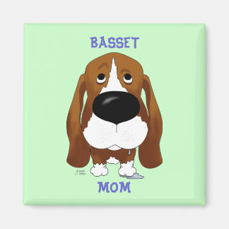 Imán Basset Mom Magnet