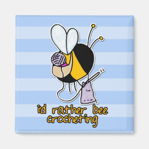 Imán bastante el crocheting de la abeja
