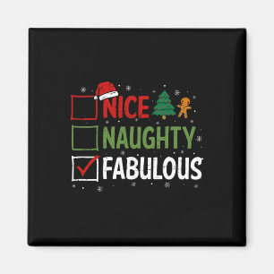 Imán Bastante traviesos Navidades Pajamas Santa Clau