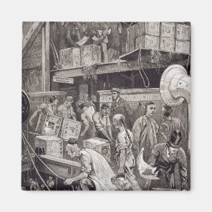 Imán Basura a bordo de un barco de té en Londres