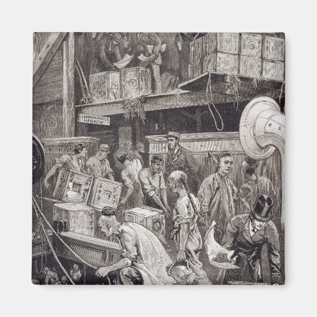 Imán Basura a bordo de un barco de té en Londres (Frente)