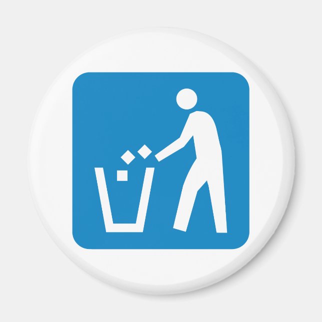 Imán Basura / Basura / Rótulo de la autopista de refugi (Frente)