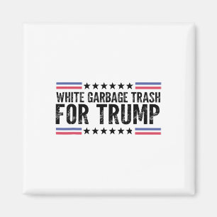 Imán Basura blanca para Trump vota por Presi