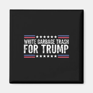 Imán Basura blanca para Trump vota por Presi