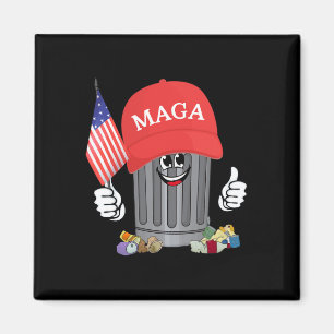 Imán Basura orgullosa, basura de partidario de Trump pu