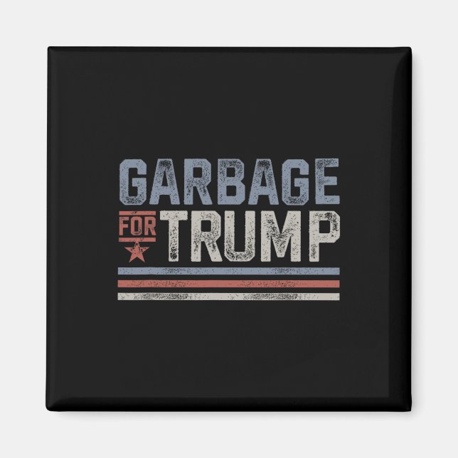 Imán Basura para la basura vieja de Trump (Frente)