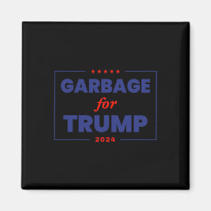 Imán Basura para Trump 2024 Funny Supporter Trump 1