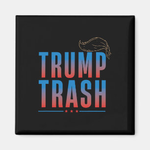 Imán Basura Trump 2025 Grunge Basura Para Trump Diverti