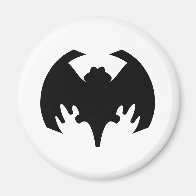 Imán Bat Black The MUSEUM Zazzle Gifts (Frente)