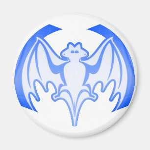 Imán Bat Blue Inv El MUSEO Regalos Zazzle