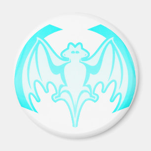 Imán Bat Cyan Inv El MUSEO Regalos Zazzle