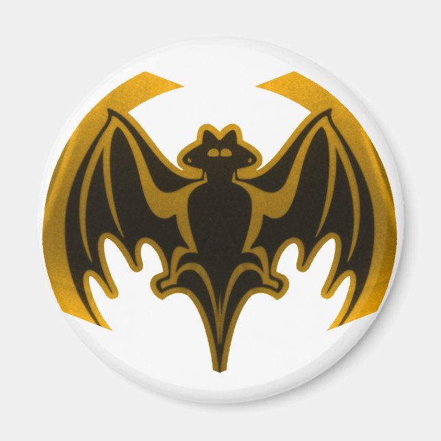 Imán Bat Gold Los Regalos Del MUSEO Zazzle (Frente)