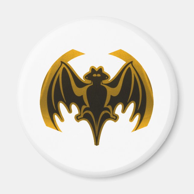 Imán Bat Gold Los Regalos Del MUSEO Zazzle (Frente)