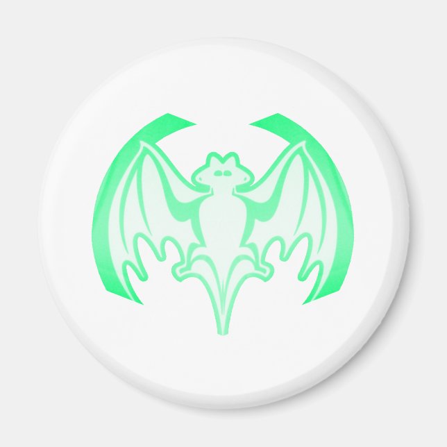 Imán Bat Green Inv El MUSEO Regalos Zazzle (Frente)