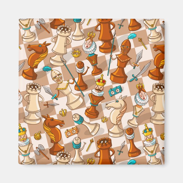 Imán Batalla de ajedrez (Frente)