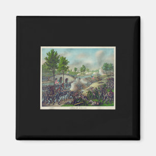 Imán Batalla De Antietam Pintando Batalla De Guerra Civ