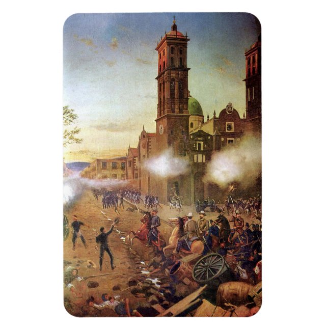 Imán Batalla de la historia mexicana de Puebla (Vertical)