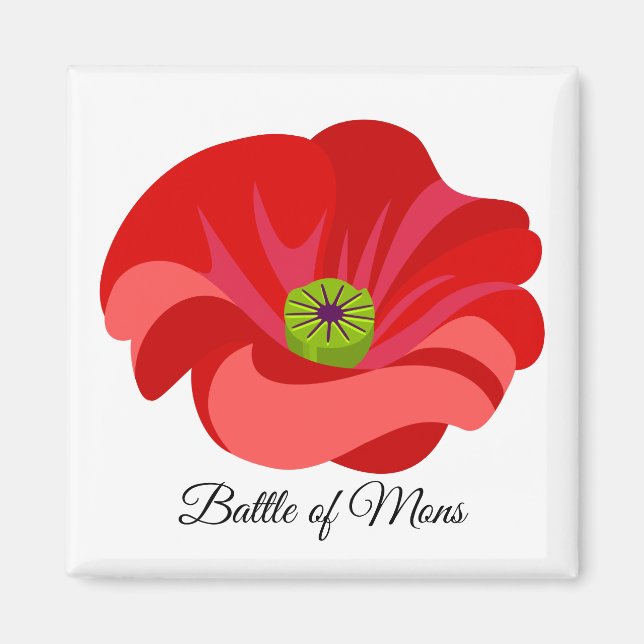 Imán Batalla de Mons - conmemoración de FWW (Frente)