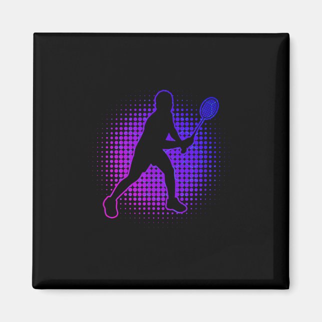 Imán Batalla de squash para mujeres de Badminton Player (Frente)