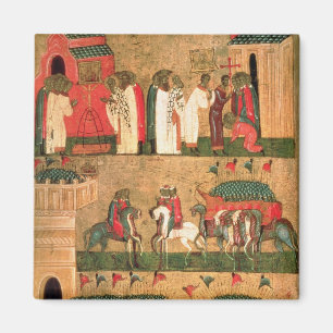 Imán Batalla del Novgorodians con el Suzdalians