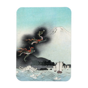 Imán Batalla naval Furia del Dragón por el Monte Fuji,