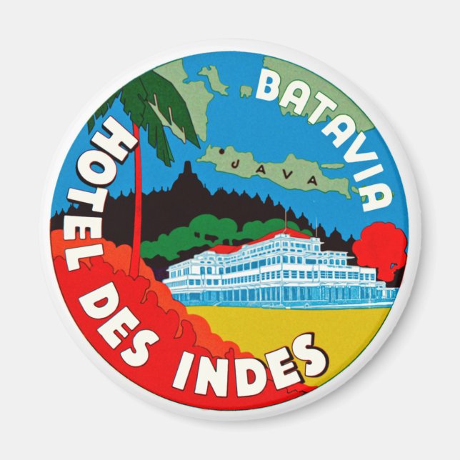 Imán Batavia Hotel Des Indies (Frente)