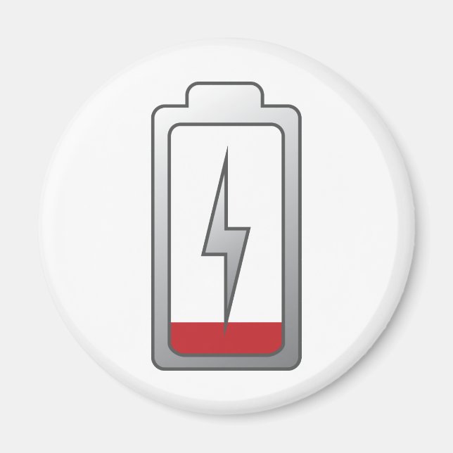 Imán ¡Batería baja! (Frente)