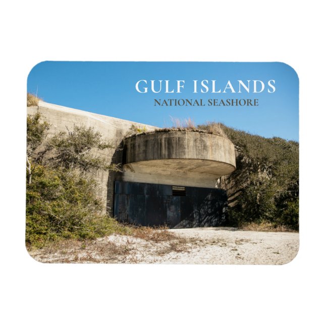 Imán Batería Langdon, Fort Pickens, Islas del Golfo NS (Horizontal)