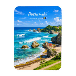 Imán Bathsheba, Barbados - Costa de playa tropical redo