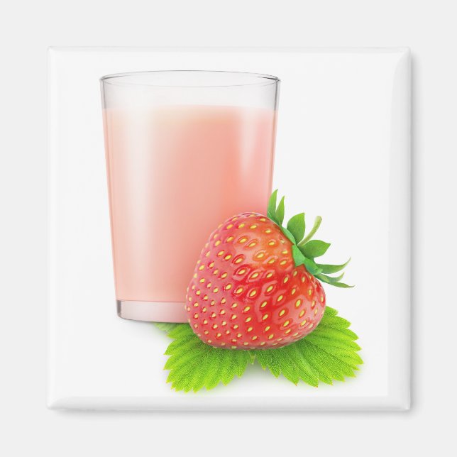 Imán batido de fresa (Frente)