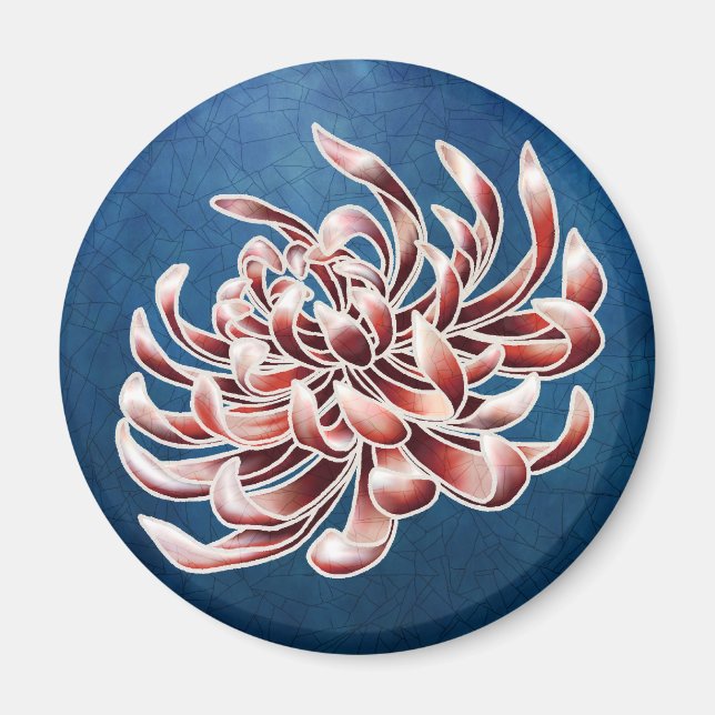 Imán Batik Chrysanthemum (Frente)