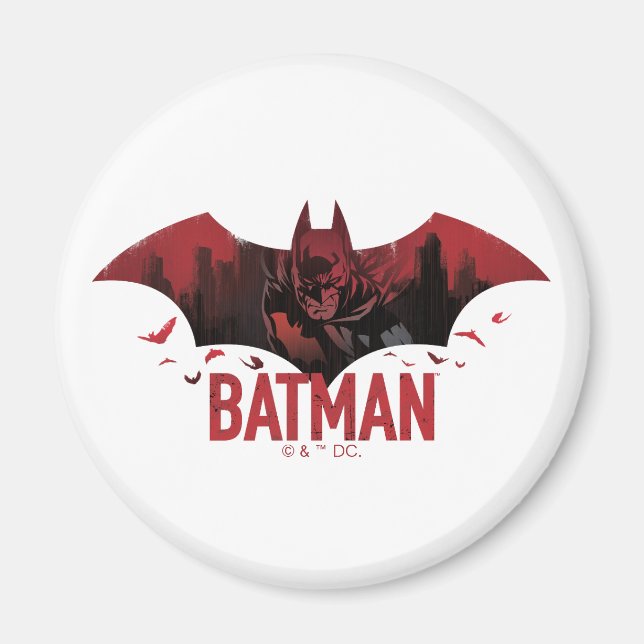 Imán Batman Crimson Gotham Icon (Frente)