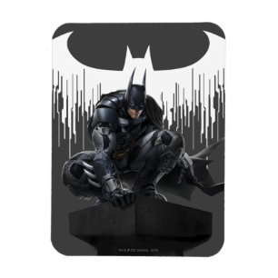Imán Batman encaramado en un pilar
