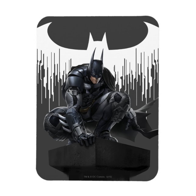 Imán Batman encaramado en un pilar (Vertical)