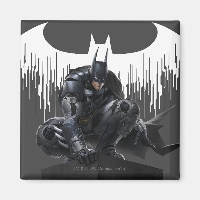 Imán Batman encaramado en un pilar (Frente)