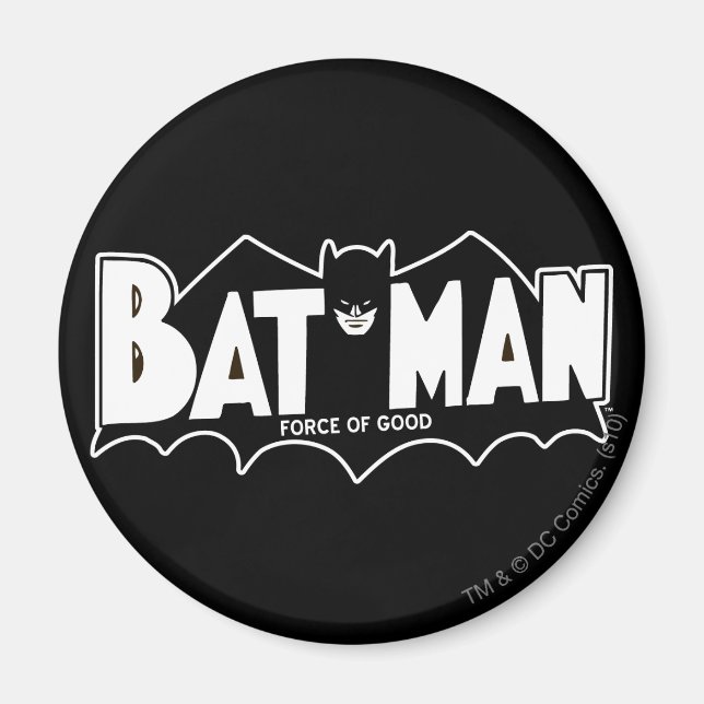 Imán Batman | Fuerza del logotipo de Good 60s (Frente)