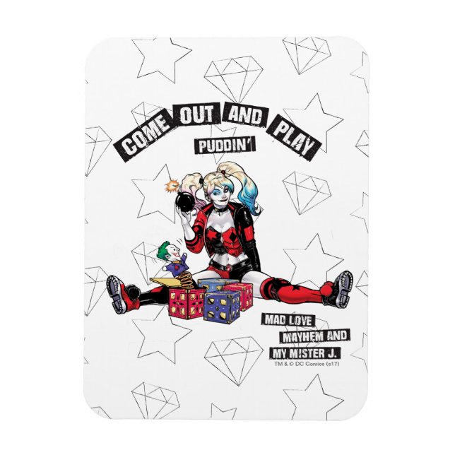 Imán Batman | Harley Quinn "Sal Y Toca Puddin" (Vertical)