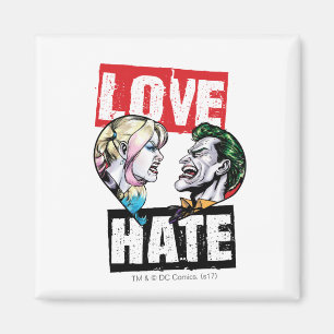 Imán Batman   Harley Quinn y Joker Love/Hate